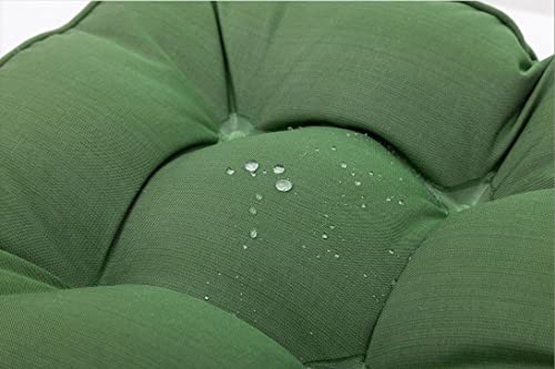 QILLOWAY Outdoor High Back Chair Cushion for Adirondack, All Weather Rocking Chair Cushions Thick Padded Replacement for Patio Furniture,Dark Green - color: Dark Green