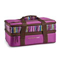 Rachael Ray Expandable Lasagna Lugger, Insulated Casserole Carrier, Fits 9"x13" Baking Dish, Purple