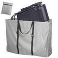 Large Outside Folding Chair Storage Bag with Zipper and Handles, 600D Folding Chair Carry Bag for Zero Gravity Chair Cover, Portable Folding Lounge Chair Carrying Bags, 43" L x 11" W x 29" H (Gray) - color: Gray - 1 Pack