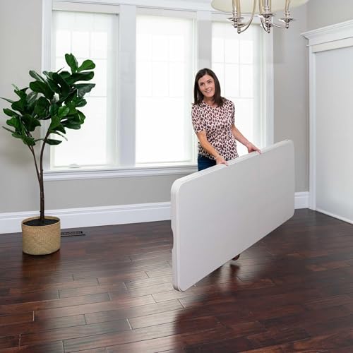 LIFETIME 6-Foot Adjustable Height Nesting Table, Commercial, Almond