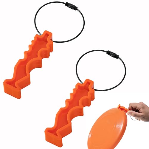 2Pcs/4Pcs Disc Golf Repair Tool, Portable Disc Golf Edge Maintenance Tool, Sports Flying Disc Tool for Scratch Stains Repair Polishing - color: 2 Pcs-Orange