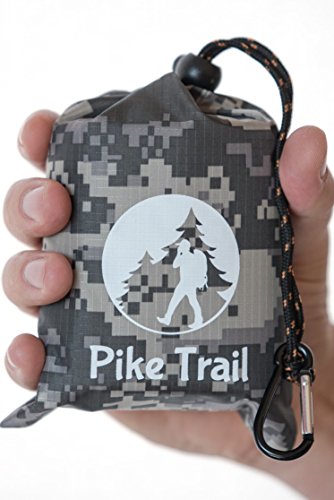 Pike Trail Pocket Beach Blanket (60 in X 56 in) – Lightweight Sand Proof Picnic Blankets, Compact Outdoor Blankets, Waterproof Pocket Blanket for Hiking, Camping, Picnics, Travel and Beach Trips - color: Digital Camo