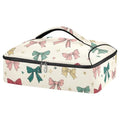 Casserole Carriers for Hot or Cold Food Reusable Casserole Dish Carrier Insulated Thermal Large Capacity Durable Perfect for Party Camping Family Gatherings Yellow Fish - color: Bows and Stars Beige