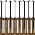 NUERPO 8 Pack String Light Poles,5Ft Metal Poles for Outdoor String Lights,Outdoor Light Poles with Post,Poles/Stand for Outside,Patio,Deck,Backyard,Garden Wedding,Party - size: 8 Pack 5FT String Light Pole