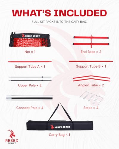 Portable Volleyball Net Set 12FT for Backyard, Adjustable Height Outdoor Volleyball Net System with Anti-Sag Design, Heavy Duty Steel Base, Freestanding Net with Carry Bag & Stakes