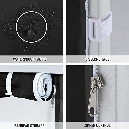 COOSHADE Instant SunWall 10x10 SideWall for Pop up Canopy Tent, 1 Pack Door Wall Only, Black - color: Black, size: 10x10-Door Wall