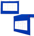 SCOCANOPY SideWall with Window for 10x10 Canopy Frame, 2 Pieces Sunwalls Only, Blue - color: blue, size: 10X10