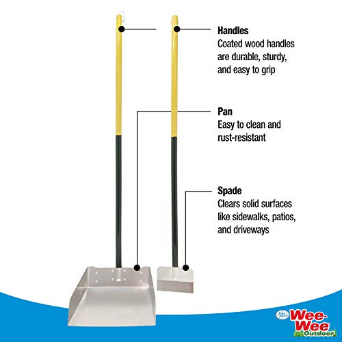 Four Paws Wee-Wee Pooper Scoopers for Dogs l Outdoor Rake l Spade & Pan l Pooper Scooper Set - size: Large, 9.5" x 10" x 38", style: Spade & Pan Set