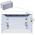Acepic Instant Canopy Sidewalls 10x10 FT for Pop Up Canopy, Waterproof and UV Protection, 300D Polyester Canopy Walls with 6 Pockets, White/Silver(3PCS Sidewall Only, Canopy Tent NOT Included)