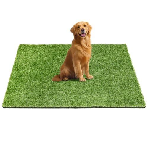 48" x 32" Fake Grass Mat for Dogs, Premium Washable Artificial Turf Grass Rug for Patio Lawn Balcony Door Dog Pet Pee Potty Training - size: 48" x 32"