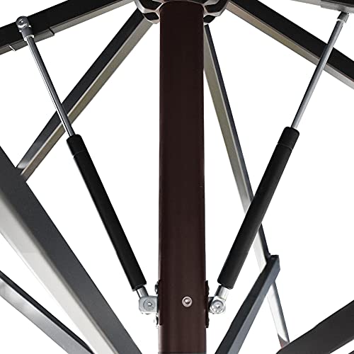 EliteShade USA 10-Year-Non-Fading 11ft 3-Tier Market Patio Umbrella, Commercial Grade Outdoor Table Umbrella with Cylinder Push-Up, Windproof & UPF 50+ UV Protection, Heavy Duty Ventilation for Garden, Deck, Pool, Backyard, Beach & Bistro, Sunflower Yello