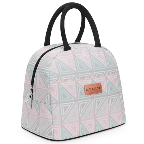 BALORAY Lunch Bag for Women Men Insulated Lunch Box for Adult Reusable Lunch Tote Bag for Work, Picnic or Travel (Triangle, M) - color: Triangle, size: M