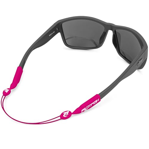 Pilotfish No Tail Adjustable Eyewear Retainer Cable Strap: Sunglasses, Eyeglasses, Glasses - color: Magenta, size: 14 Inch