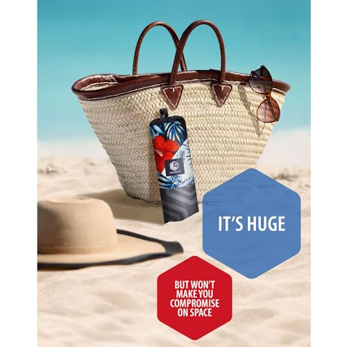 VENTURE 4TH Microfiber Beach Towel: Quick-Dry, Compact, Sand-Free, Absorbent, Sandproof and Lightweight - Perfect for Camping, Beach, and Roadtrips (Midnight Bloom Design | 35x78 inches) - color: Midnight Bloom, size: Extra Large (78" x 35")
