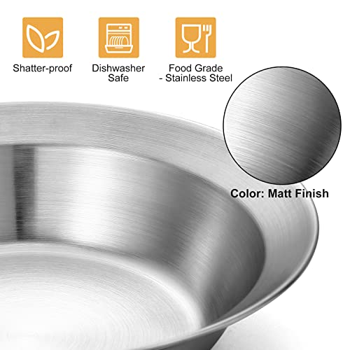 Odoland Stainless Steel Camping Mess Kit for Family & Person, Cooking Tableware Utensils with Plates Bowls Forks Spoons Knives & Savings Bag for Camping, Backpacking, Hiking, Picnic - style: 2 Person Set