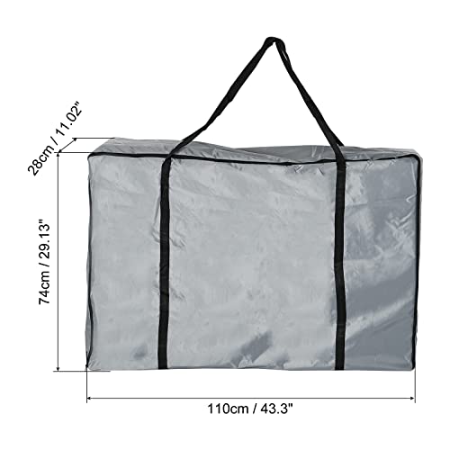 PATIKIL Chair Storage Bag, Waterproof Folding Lounge Chair Cover Carrying Case for Outdoor Camping Chair Beach Chaise Zero Gravity Chair, Grey - color: Grey