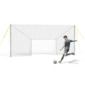 3-in-1 Soccer Goal with Rebounder & Backstop Net, Soccer Training Equipment for Backyard, Soccer Rebounder for Shooting, Passing & Ball Control, Kids & Youth - style: Junior