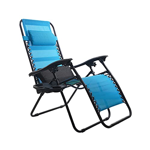 2Pack Zero Gravity Chair Cup Holder for Zero Gravity Chair, Upgraded Version Cup Holder, Universal Clip On Chair Table with Mobile Device Slot and Snack Tray/Black