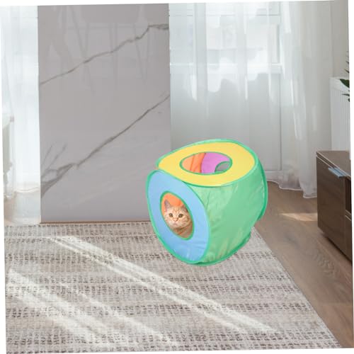 Kisangel Foldable Pet Tent for Dogs and Cats Outdoor Indoor Sun Shelter House Portable Easy Clean Non Woven Square Design for Travel Exhibitions and Home Use