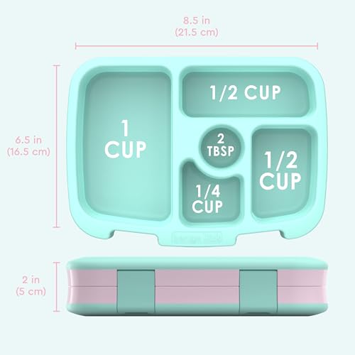 Bentgo Kids Prints Leak-Proof, 5-Compartment Bento-Style Kids Lunch Box - Ideal Portion Sizes for Ages 3-7, Durable, Drop-Proof, Dishwasher Safe, & PFAS & BPA-Free Materials (Leopard) - color: Leopard