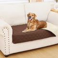 Smiry Waterproof Dog Bed Cover Pet Blanket, Soft Washable Dog Blanket for Furniture Bed Couch Sofa Reversible, Checkered (30"x53", Brown/Beige) - color: Brown/Beige, size: 30x53 Inch