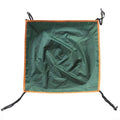 Silver Coated 210T Tent Tarp Roof Cover Awning Canopy for 3-4 Person Camping Hiking Outdoor Rain Sun Protection Waterproof Shade 56x56cm(green) - color: Green