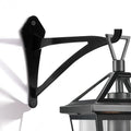 2 Piece 8-Inch Outdoor Decorative Iron Lantern Hooks for Wall Hanging Hummingbird Feeder Windchime Plant Hanger, Black - size: 8 Inch