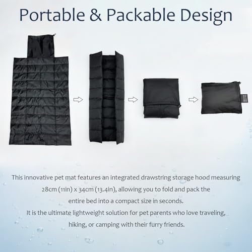 Portable Dog Crate Pad, Water-Resistant Foldable Pet Sleeping Mat, Cool Touch Summer Dog Bed for Outdoor Travel Camping & Indoor Use, Washable Black Kennel Pad (39"x28")(Grey - color: Grey