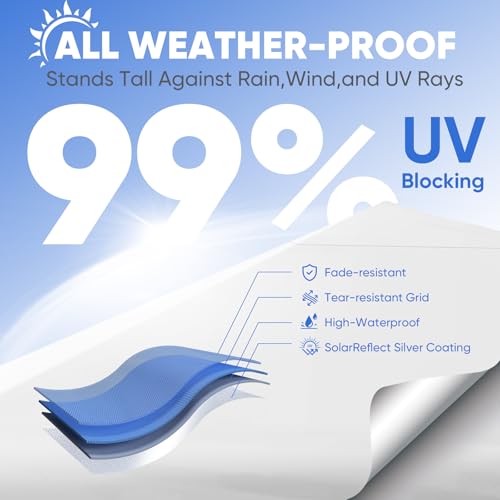 Sekey 10x10 Pop Up Canopy with One Push Setup-Easy Up Canopy with 99% UV Blocking - Instant Outdoor Sun Shade for Events, Parties, Camping- Commercial Gazebo with Weight Bags,Wind Proof&Waterproof