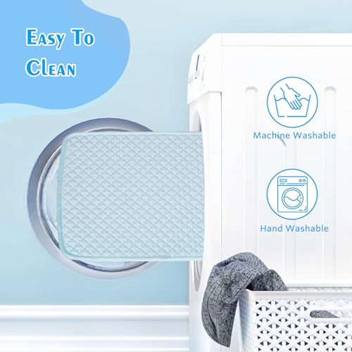 Dog Cooling Mat, Comfortable Pet Cooling Pad for Dogs Cats, Q-Max>0.4 Washable Cool Fiber Portable for Indoor Outdoor Car Seats - size: Large