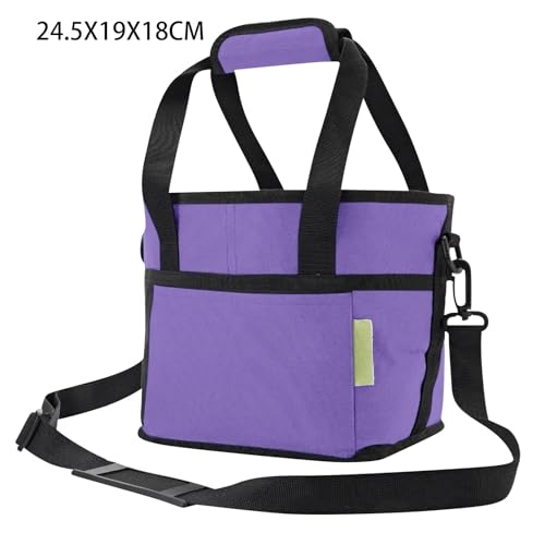 Family Size 4 Compartment Drink Carrier Bag, Cup Carrier Caddy for Hot & Cold Drinks, Portable Cup Holder for Car Travel, Beach, Picnic, Camping & Commute (Blue) - color: Blue