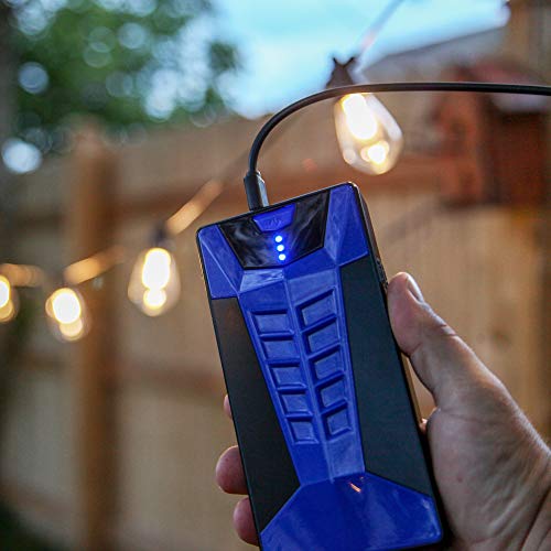 Brightech Ambience Pro USB Powered String Lights - 24 Ft Commercial Grade Waterproof String Lights - Outdoor Shatterproof Patio Lights for Camping, Backyard, Porch, Christmas - 1W 12 Bulbs, Warm White - color: (2700K) Warm White