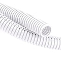 ZhiYo 20FT 1/4” Wire Loom Split Tubing Auto Wire Conduit Flexible Cover | High Temperature Heat Resistant -40F to 257F | Plastic Cover for Electrical Wires & Cables, White - color: White, size: 20FT 1/4"