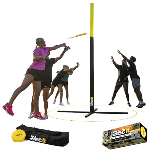 Indoor & Outdoor Team Game – Original Flying Disc Toss Sport - Fun For Events & Gatherings - Play At The Beach, Backyard, Park, Tailgates - Quick Easy 3 Minute Setup – For All Ages