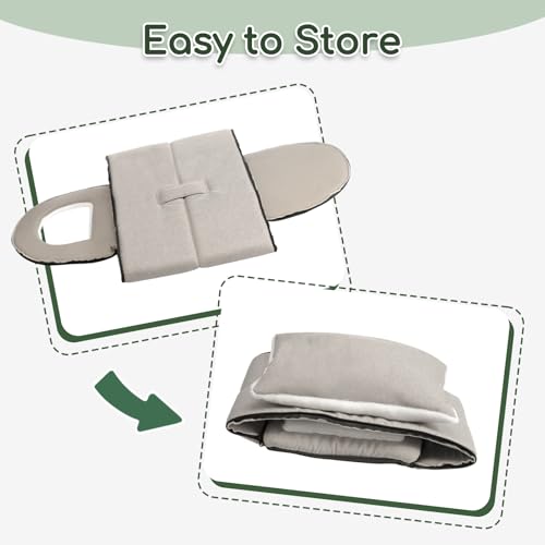 Hollypet Cat Bed Self-Warming 2 in 1 Foldable Kitty Cave Hut House Nest Pet Sleeping Bed, Linen Pet Condo for Indoor Cats, Gray Arched Cave - color: Gray Arched Cave