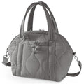 WONDAY Insulated Lunch Bags for Women, 12L Puffy Lunch Tote with Shoulder Strap, Waterproof, Leakproof, Reusable, Keeps Food Fresh, Perfect for Work, Travel, Picnic - color: Gray