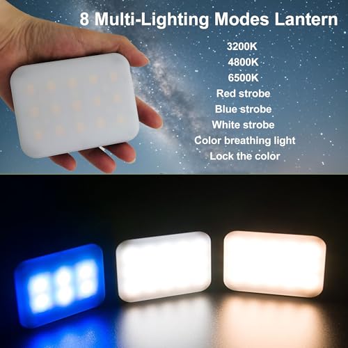 Tent Lights for Camping, Rechargeable Camping Lights for Tent, Camping Tent Light with 8 Brightness Modes for Power Outages, Emergency, Tent, Outdoor (White) - style: LY01 White