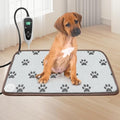 GOLOPET Pet Heating Pad 22x18 in with Smart Thermostat Switch and Power Line Protection Tube,Obtained MET and UL Dual Certification,Waterproof Cat Heating pad-Paw Print - size: 22.0"L x 18.0"W x 0.5"Th