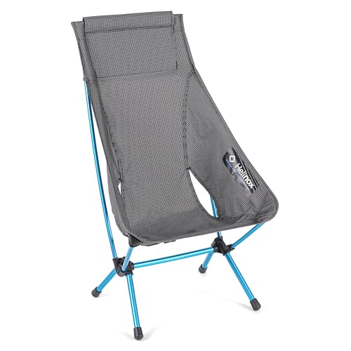 Helinox Chair Zero Highback Chair, 1.43lbs, Ultralight, High Back Camping Chair, Backpacking, Folding Outdoor Chairs, Black - color: Black