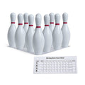 Champion SportsWeighted Foam Bowling Pin Set - color: White, size: 10 Pin Set (Ball Sold Separately)