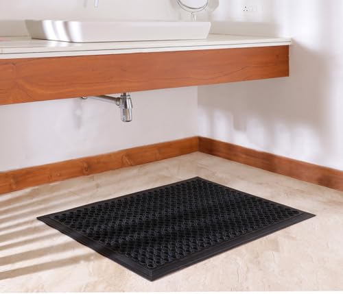 IRONGATE Rubber Doormat - 2 Pack Anti Fatigue Rubber Floor Mat - Non Slip Indoor Outdoor Commercial Kitchen Mat - Ramp Pool Restaurant Garage Floor Mat - Anti Slip Bar Drainage Mat - 36 x 60 inches - size: 2 Pack - 36 x 60 Inches