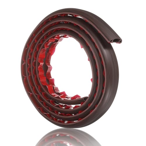 HARFINGTON 6ft Cord Cover Floor W0.6 x H0.33 Inner Channel PVC Hide Extension Cable Floor Wire Hider Wire Covers Protector for Prevent Cable Trips Cables Management, Wood Black - color: Wood Black, size: 6ft