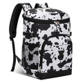Cooler Backpack, 22L Waterproof Soft Backpack Coolers Leak Proof Beach Backpack Insulated Picnic Lunch Bag for Fishing Camping,Beach,Hiking,Travel - color: Cow Print