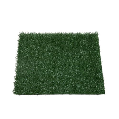 Gecheer 2PCS Realistic Artificial Grass Rug for Pet Potty Training, Synthetic Dog Pee Grass Turf Patch Carpet Pad for Indoor Outdoor