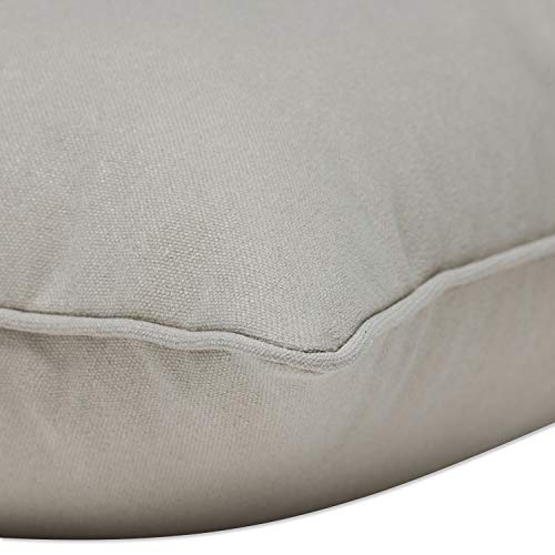 Pillow Perfect Pompeii Solid Indoor/Outdoor Floor Pillow Plush Fill, Weather and Fade Resistant, Floor - 25" x 25", Beige, - color: Tan Solar Linen, size: Floor - 25" x 25"