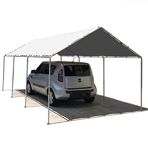 Alion Home Heavy Duty 12 Mil Poly Tarps Waterproof Covers for Tarpaulin Canopy, Camping, Carport, Boat, Furniture, Floors, RV, Pool or Roof Repair Items (12x16 ft, White) - color: White, size: 50x100 ft