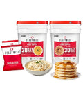 ReadyWise 30 Day Emergency Food Supply - 296 Servings, 2 Buckets, Freeze Dried Protein Meals, Survival Food Storage, Ready to Eat, up to 25 Year Shelf Life - size: 1 Month