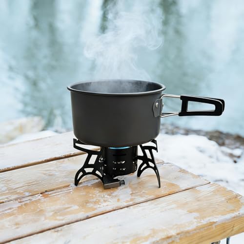 6800W Foldable Camping Gas Stove – High-Power Portable Stove for Outdoor Cooking, Windproof & Compact Design