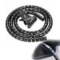 EV Charger Cable Protector, 23FT Electric Car Charger Cable Sleeve,Wear/UV-Proof,EV Charger Cord Protector Flexible/Pet Resistant/Prevents Tread & Door Squeeze