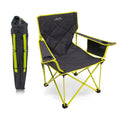 ALPS Mountaineering King Kong Camping Chairs for Adults with Mesh Cup Holders and Pockets, Built Durable and Reliable with Compact Foldable Steel Frame - color: Charcoal/Citrus - New